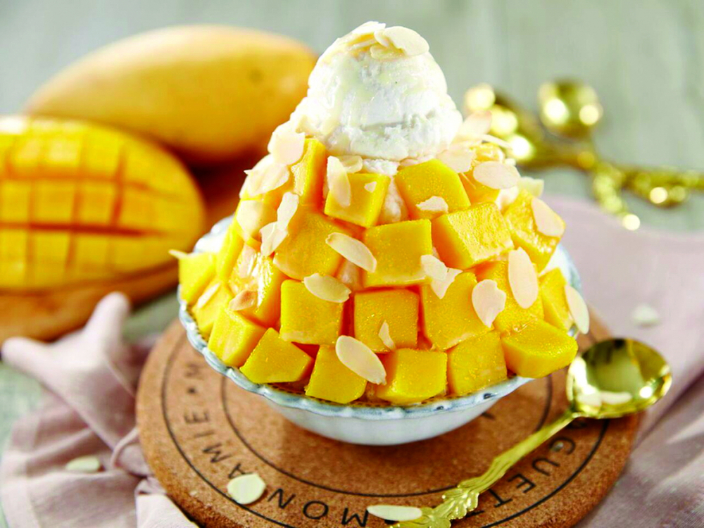 Bingsu xoài mát lạnh cho mùa hè