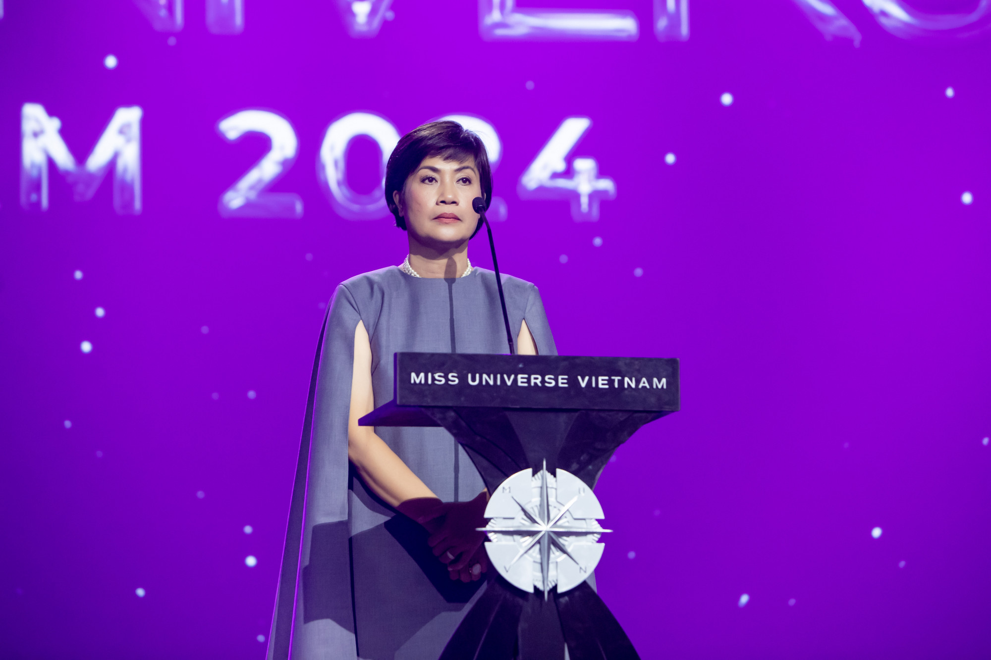 Bà Thúy Nga - trưởng ban tổ chức Miss Universe Vietnam 2024.
