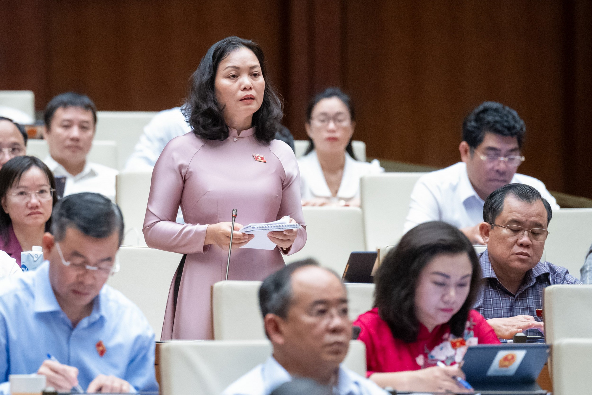 ĐBQH Huỳnh Thị Phúc kiến nghị có quy định tháo dỡ trạm thu phí ngừng hoạt động, đảm bảo an toàn cho người tham gia giao thông