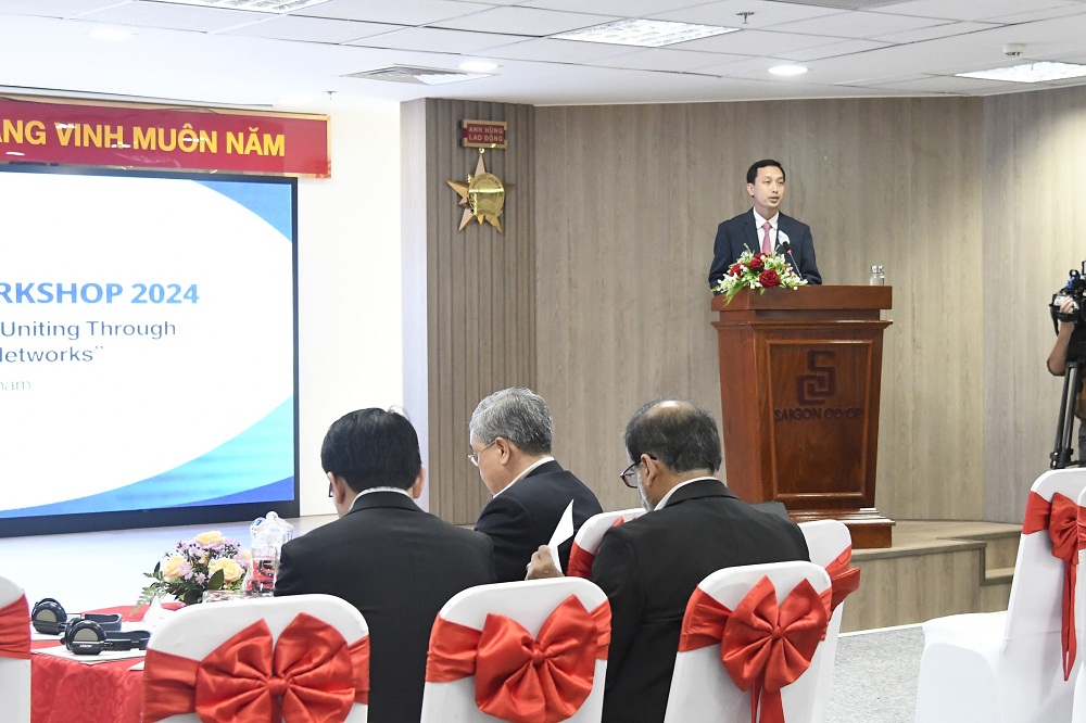 Ông Vũ Anh Khoa - Chủ tịch hội đồng quản trị Saigon Co.op phát biểu tại hội thảo - Ảnh: Saigon Co.op