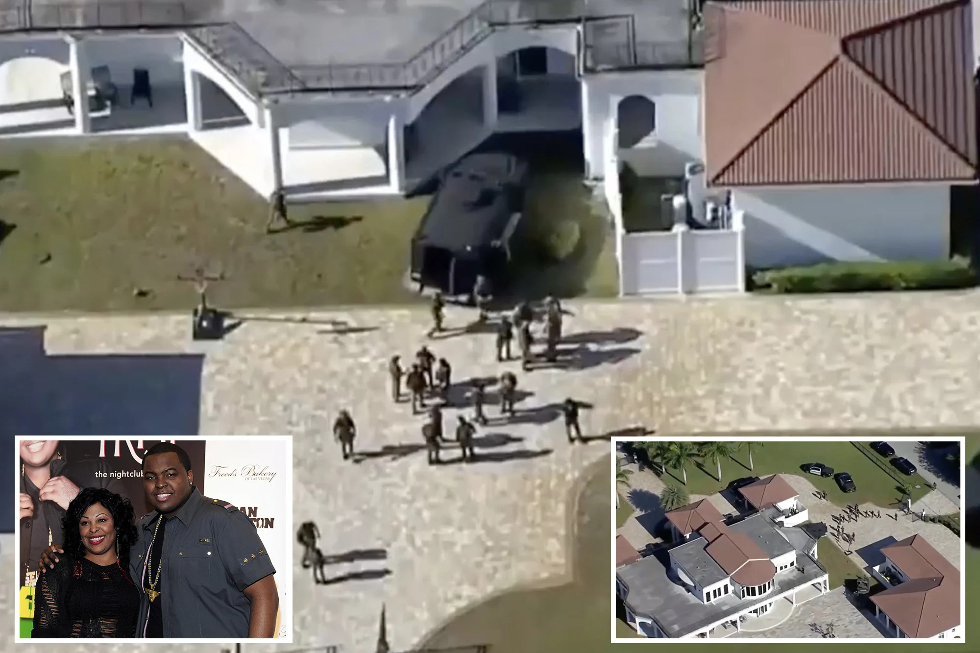 Đội đặc nhiệm SWAT thực hiện lênh khám xét và bắt giữ tại ngôi nhà Sean Kingston thuê