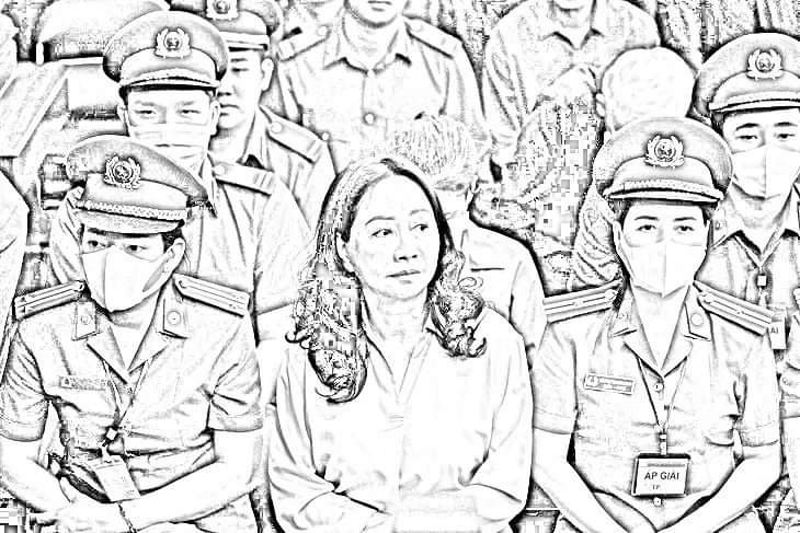 Bà Trương Mỹ Lan tại phiên tòa sơ thẩm xét xử vụ án xảy ra ở Ngân hàng SCB - Ảnh: VNN