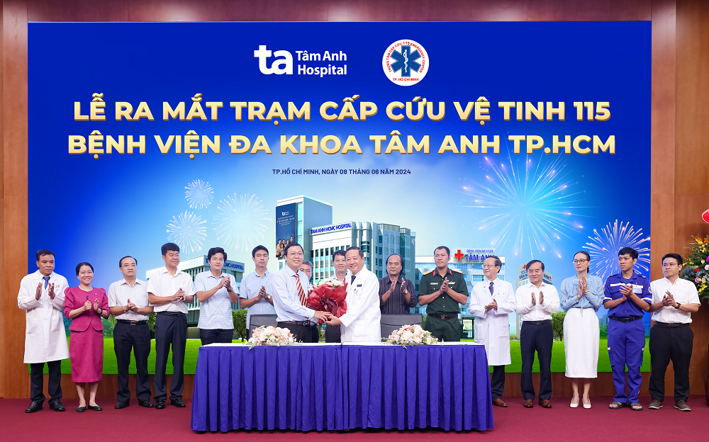 Trạm cấp cứu vệ tinh 115 chính thức ra mắt tại Bệnh viện Đa khoa Tâm Anh TPHCM - Ảnh: BVĐK Tâm Anh