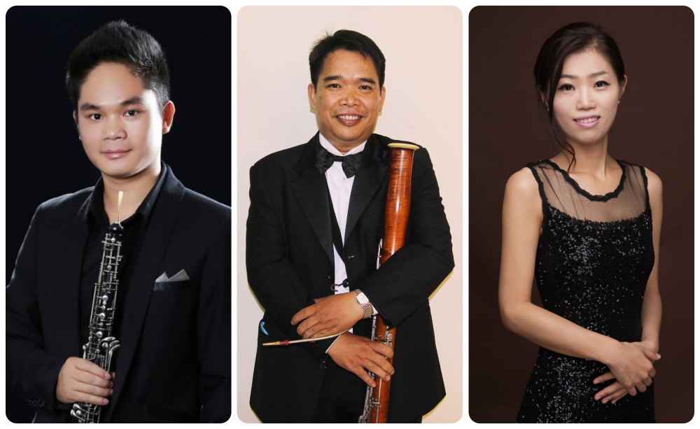 Bộ ba Phạm Khánh Toàn (oboe), A Tách (fagot) và Ju Sun Young (piano) sẽ thể hiện bản Tezetto của nhà soạn nhạc kiêm nghệ sĩ oboe người Pháp Theodore Lalliet…