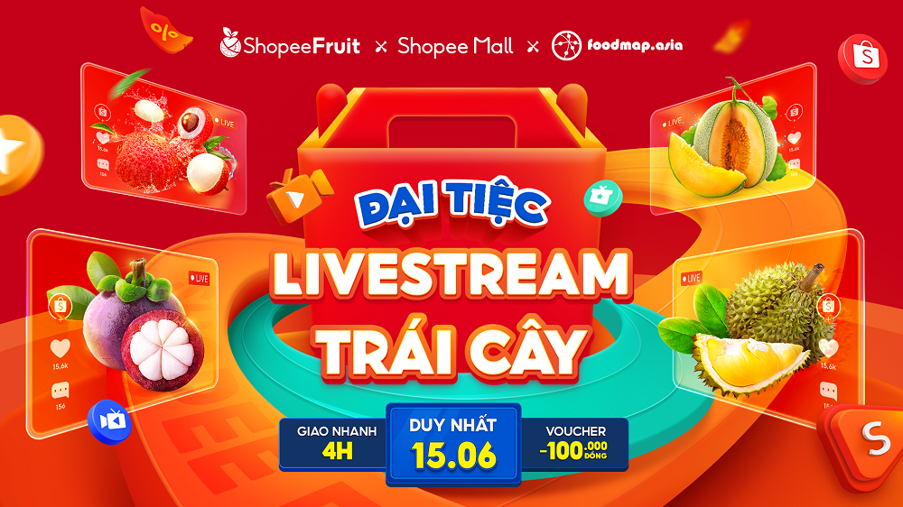 Đừng bỏ lỡ “Đại tiệc livestream trái cây” vào lúc 11g trưa ngày 15/6