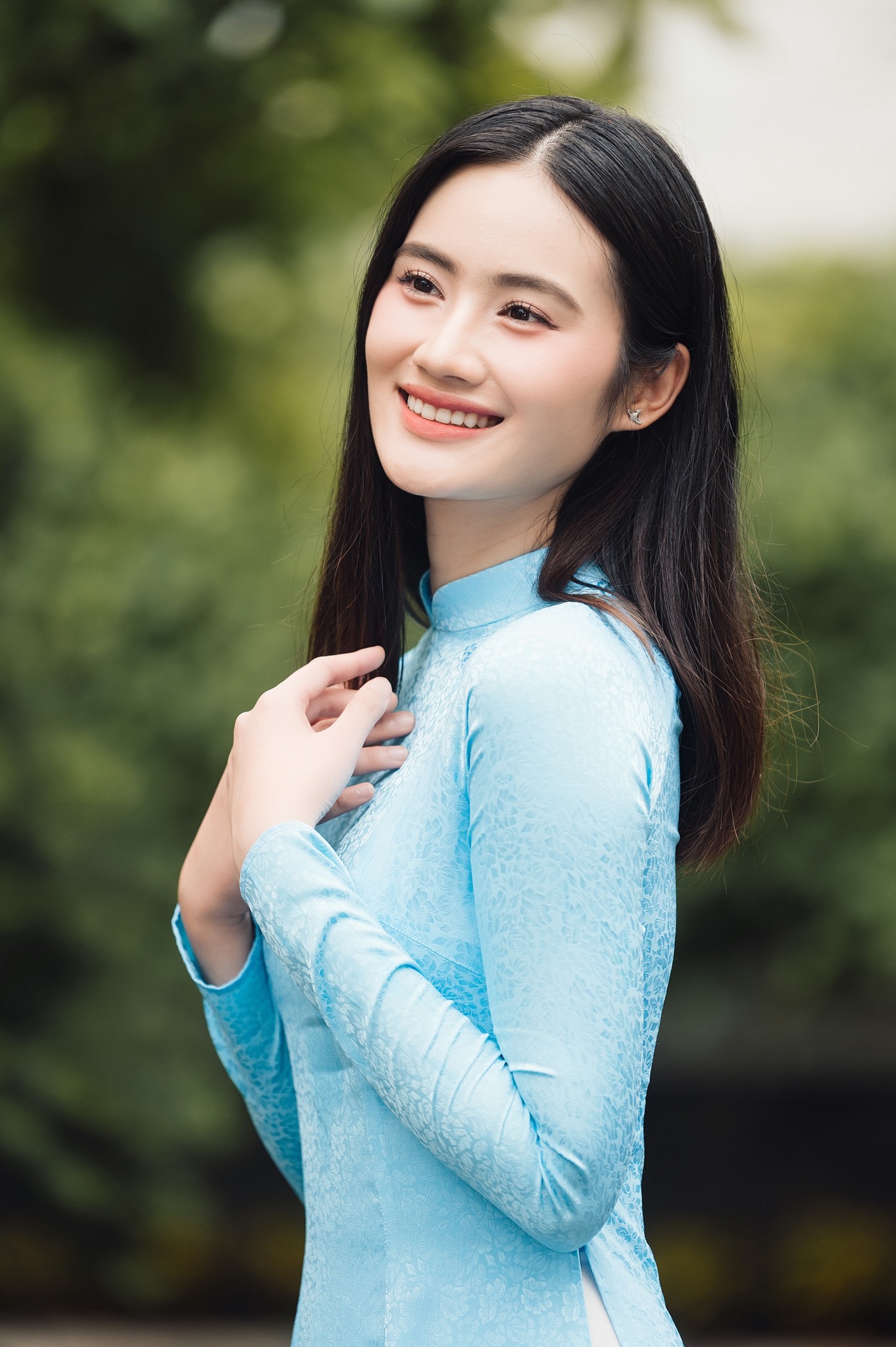 Hình ảnh của Hoa hậu Thế giới Việt Nam 2023 khi được nhiếp ảnh gia chăm chút kỹ lưỡng. 