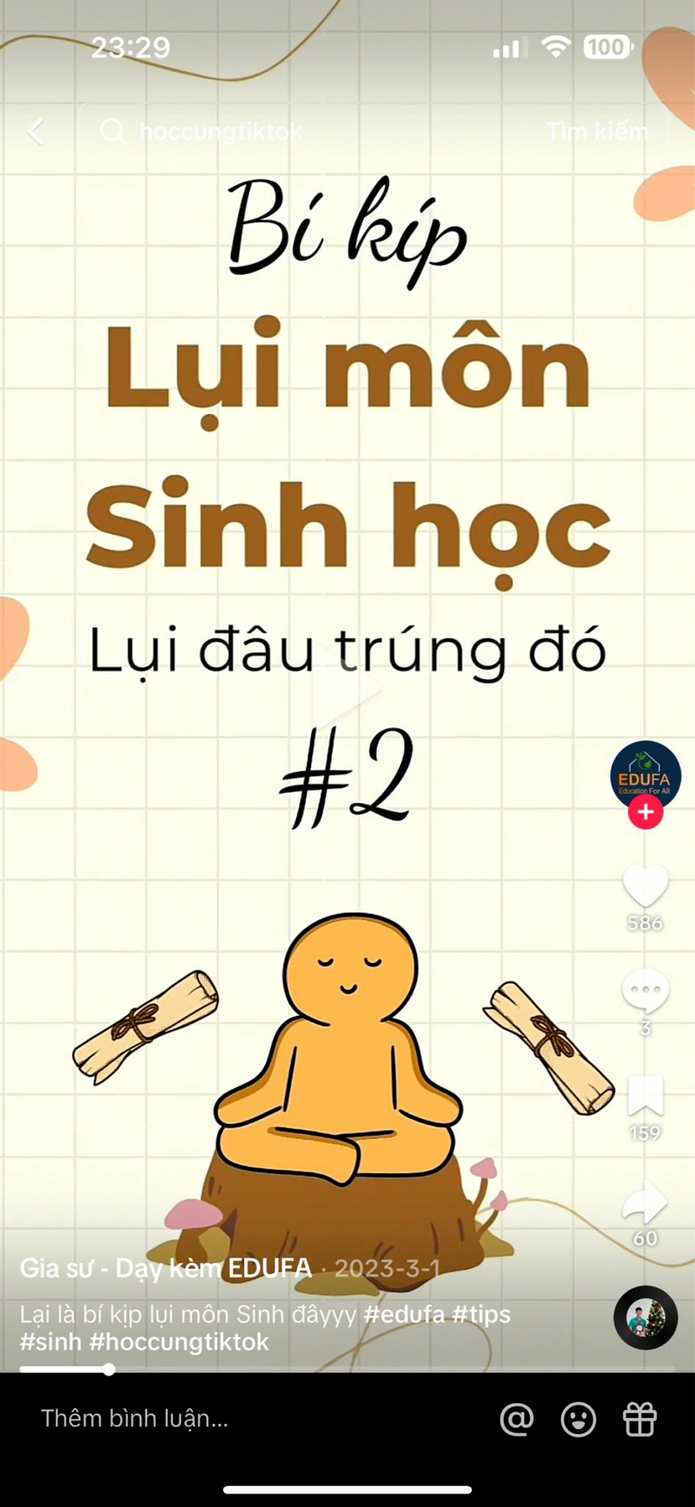 Các video hướng dẫn bí quyết khoanh “lụi” tràn lan trên TikTok  - Ảnh chụp màn hình