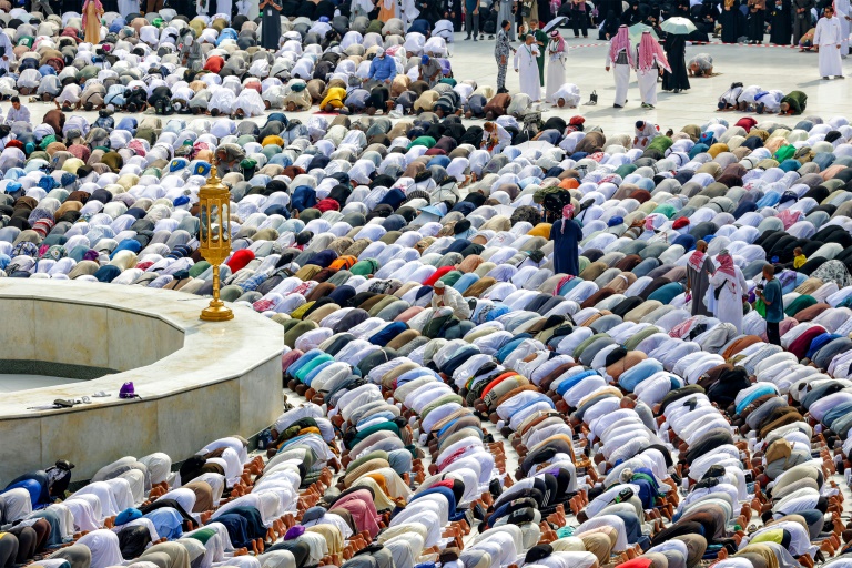 Khoảng 1,8 triệu người hành hương đã tham gia lễ hành hương Hajj năm nay - Ảnh: AFP