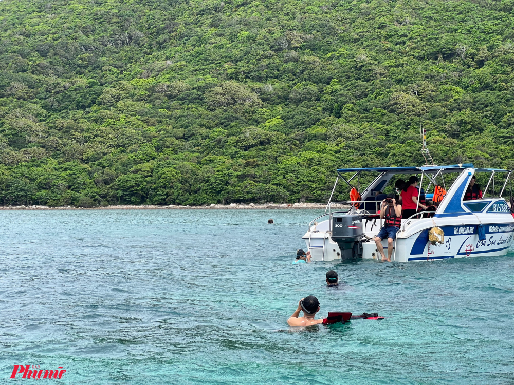 Ngoài hoạt động tìm hiểu về rùa biển, du khách có thể tham gia hoạt động trải nghiệm ngấm san hô tại Hòn Bảy Cạnh. du khách sẽ được phát k