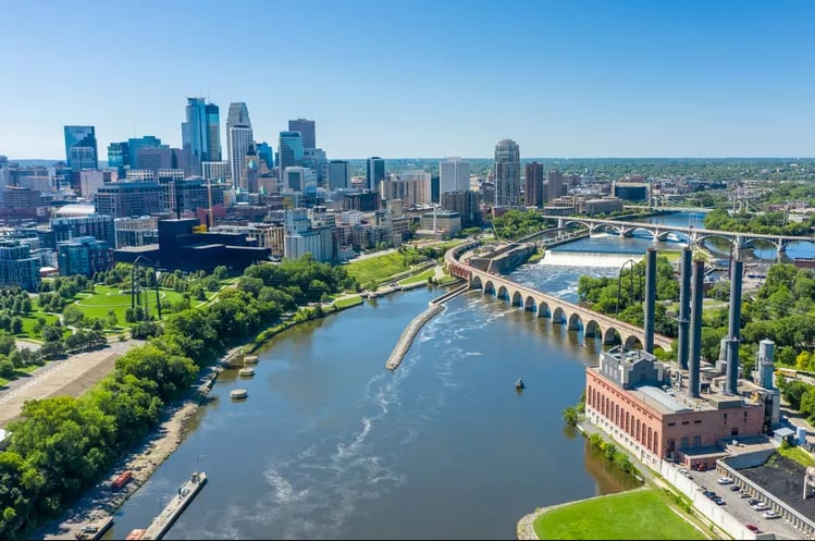 Thành phố Minneapolis - Ảnh: Dutcheraerials/Getty Images