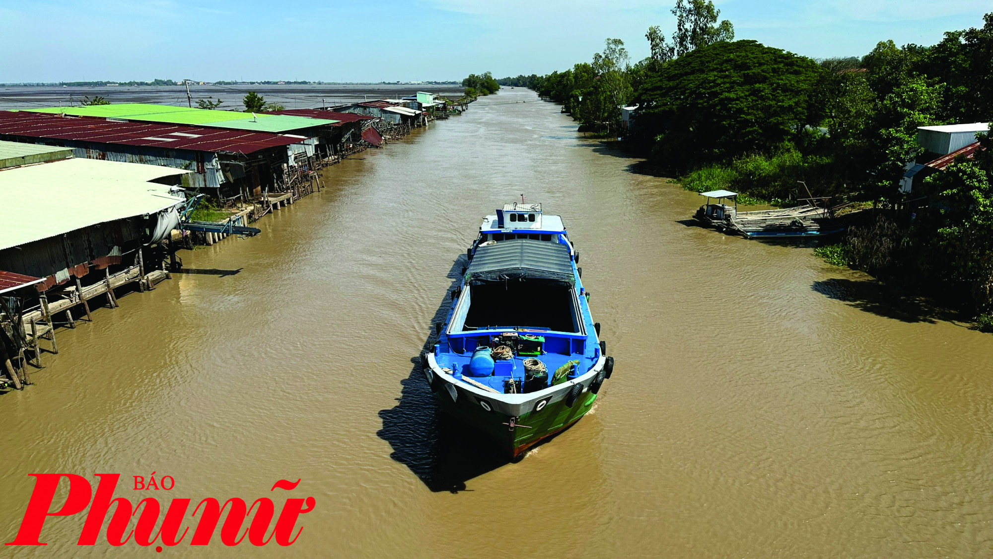 Kênh đào Vĩnh Tế đoạn qua tỉnh An Giang. Ảnh:  Phú Hữu