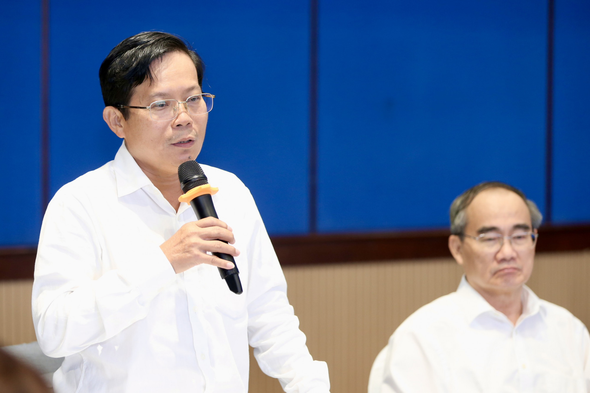 Ông Tô Đình Tuân - Tổng biên tập Báo Người Lao Động - phát biểu tại sự kiện