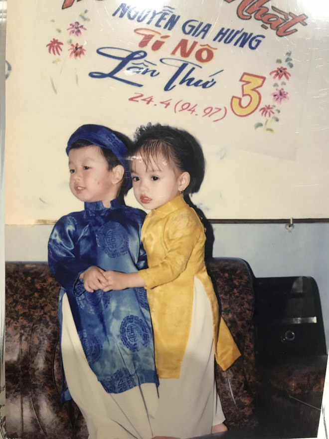 Bức ảnh chụp trong bữa tiệc sinh nhật định mệnh năm 1997 của cậu bé Gia Hưng