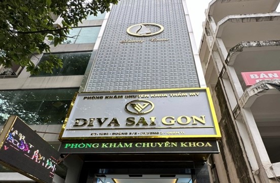 Phòng khám thẩm mỹ Diva Sài Gòn có nhiều sai phạm trong thời điểm Thanh tra Sở Y tế kiểm tra, ảnh SYT