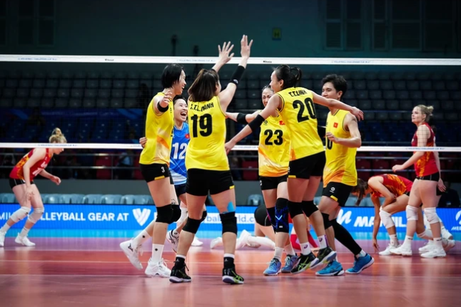 Đội tuyển bóng chuyền nữ Việt Nam có hạng 3 giải FIVB Challenge Cup 2024. Ảnh: FIVB