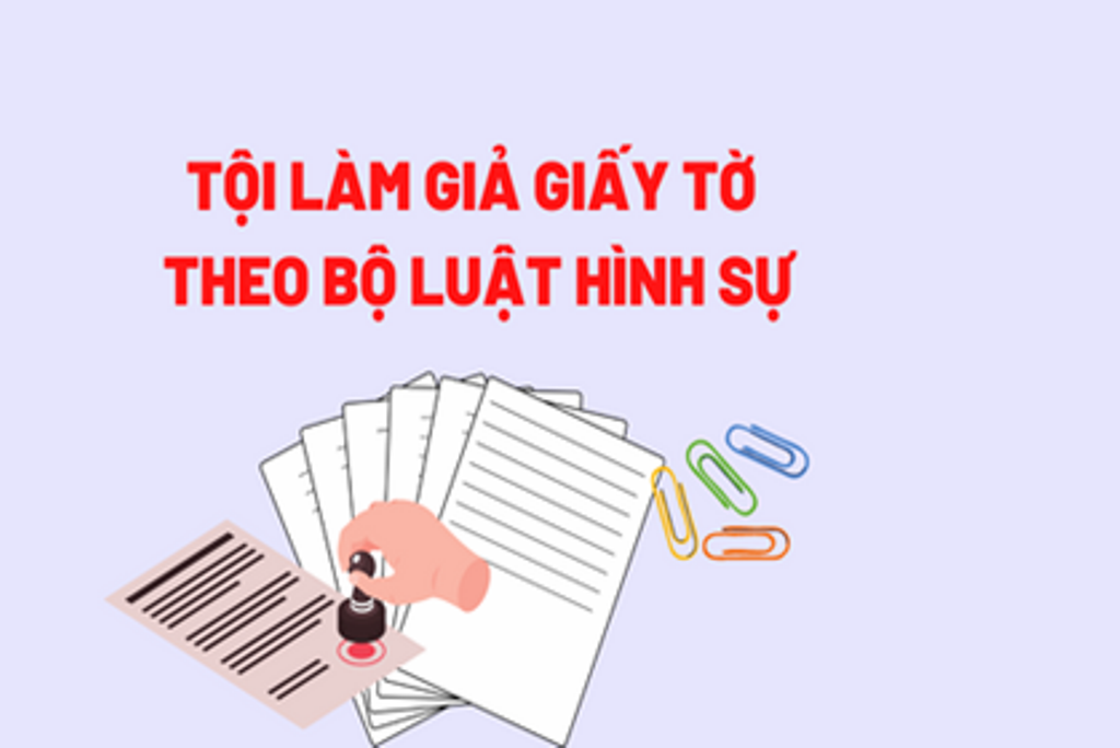 Hành vi làm giả giấy tờ có dấu hiệu vi phạm điều 341 bộ luật Hình sự năm 2015, sửa đổi bổ sung năm 2017 - Ảnh minh họa