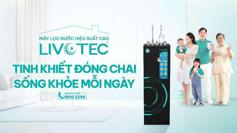 Máy lọc nước hiệu suất cao Livotec tạo nguồn nước tinh khiết chuẩn đóng chai