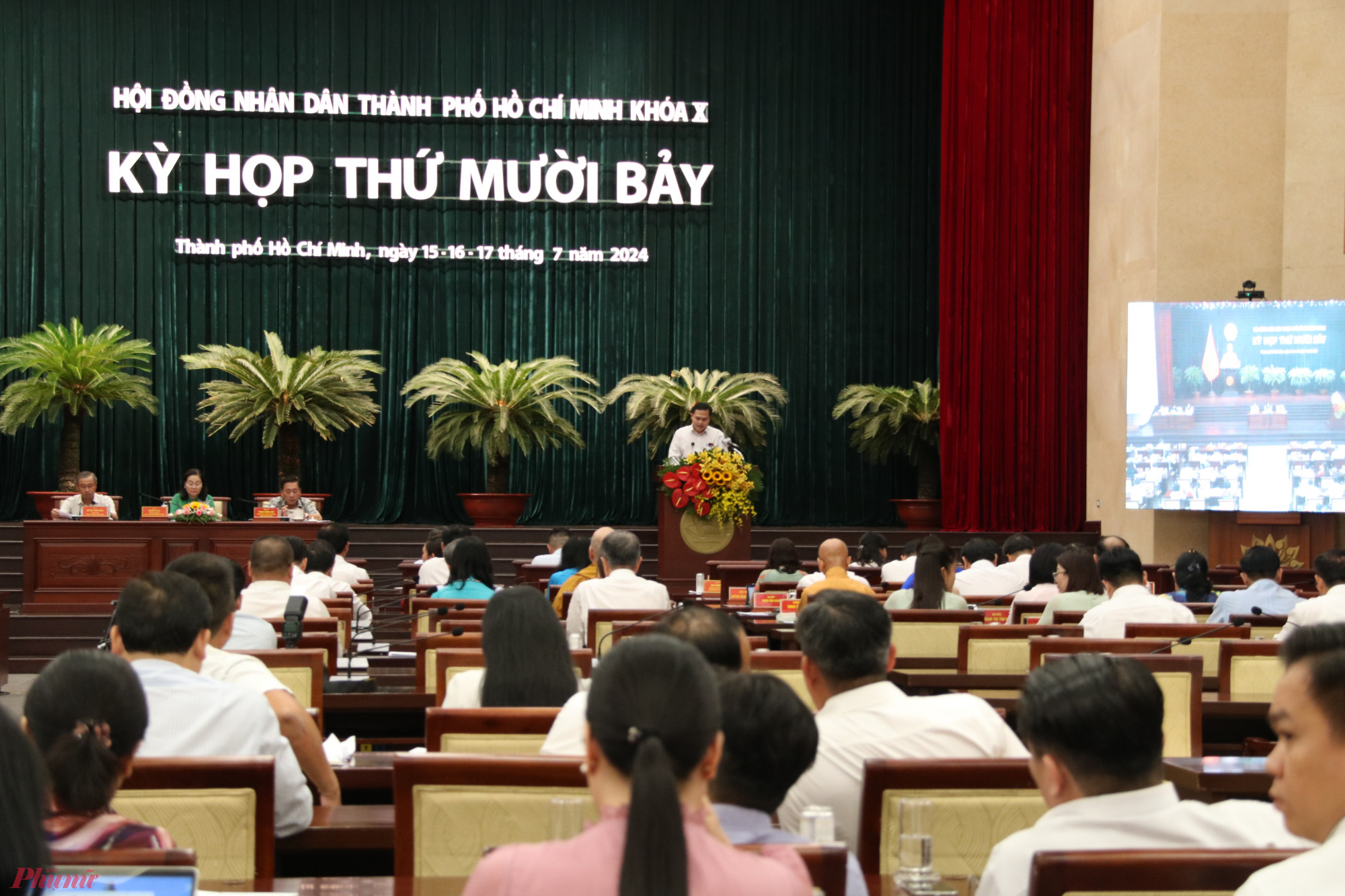 Quang cảnh kỳ họp lần thứ 17, HĐND TPHCM khoá X, nhiệm kỳ 2021 -2026