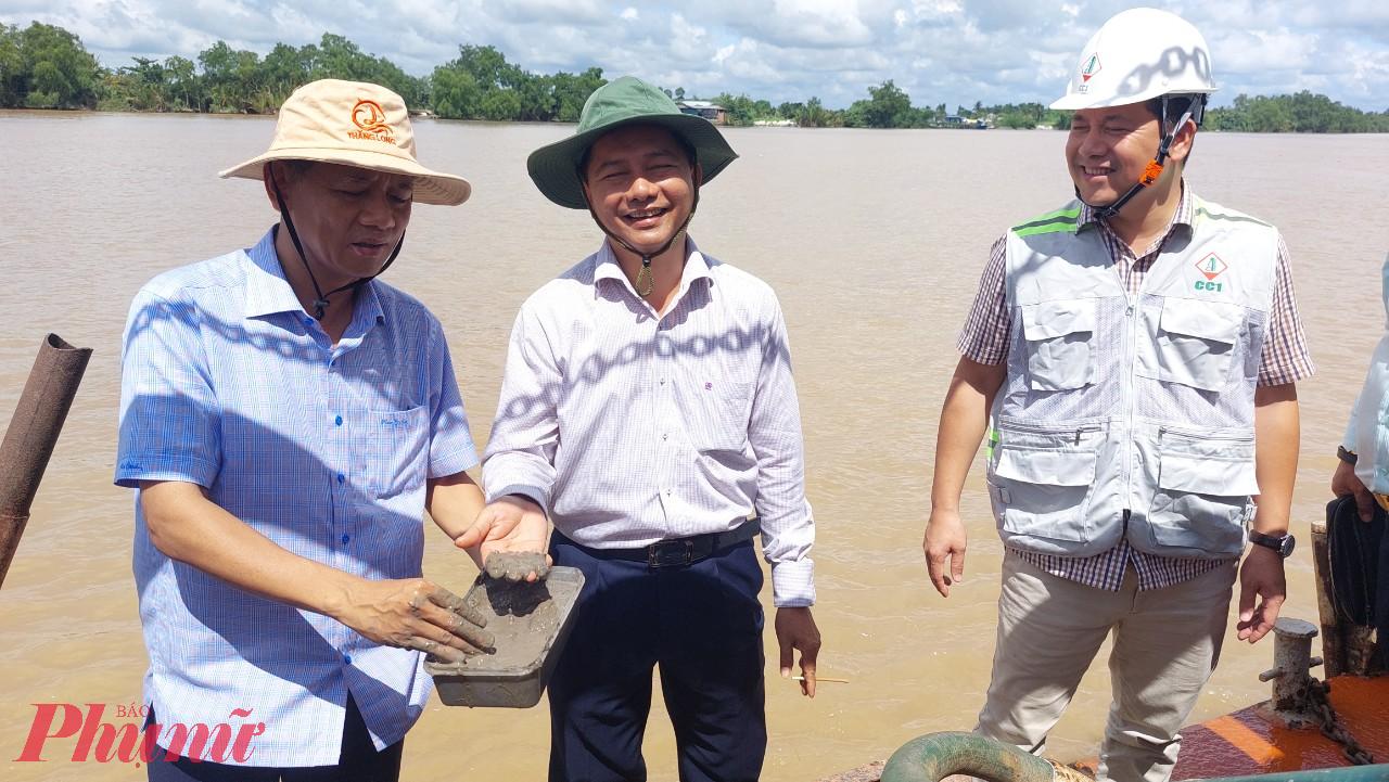 Lãnh đạo tỉnh Sóc Trăng khảo sát các mỏ cát sông đẻ phục vụ công trình đường cao tốc ở ĐBSCL