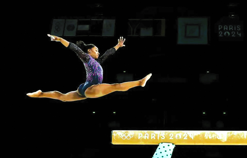 Vận động viên Simone Biles (Mỹ) tập luyện vào ngày 25/7 - Nguồn ảnh: Naomi Baker/Getty Image