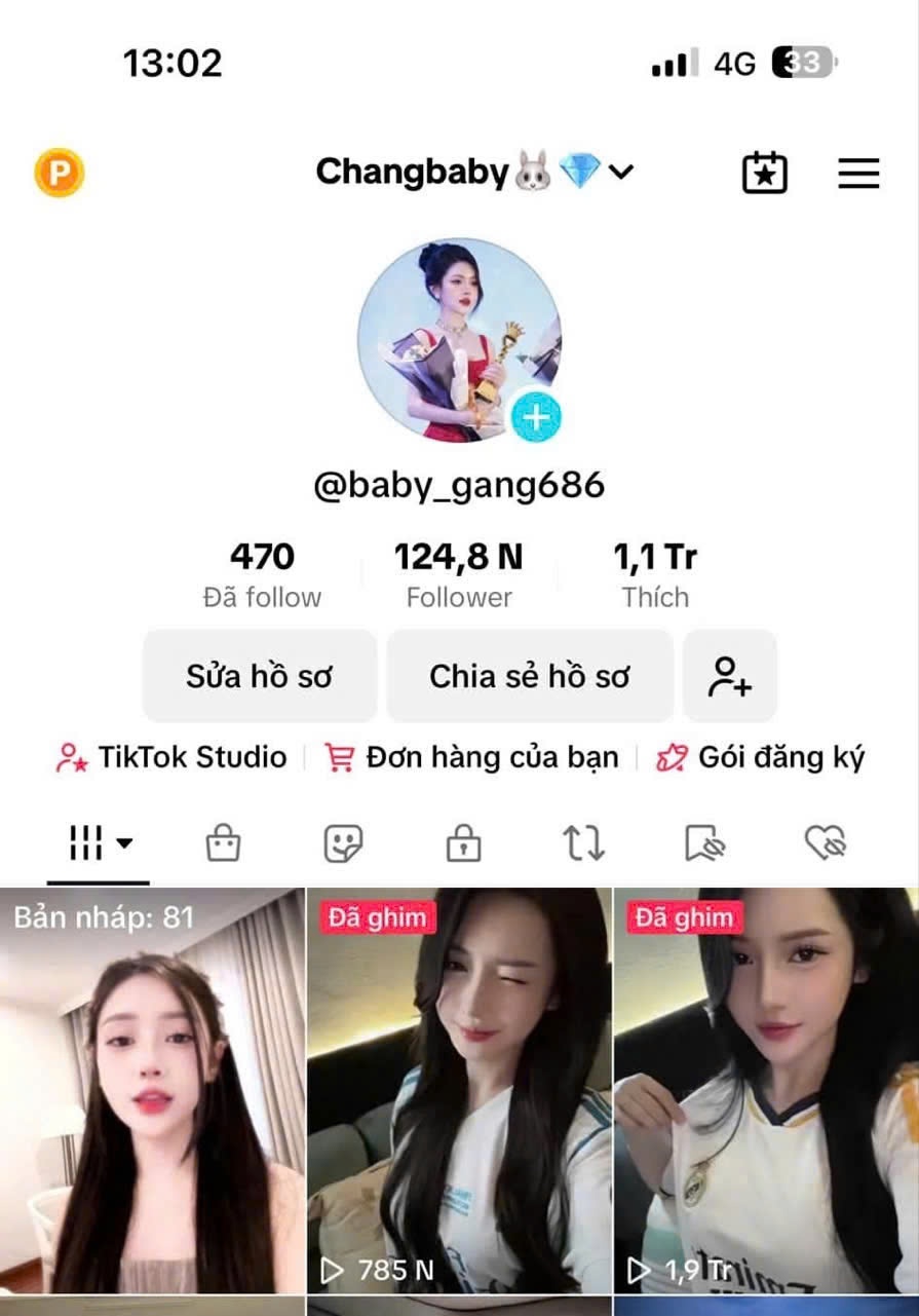 Kênh Tiktok hàng triệu lượt thích của Chang Baby