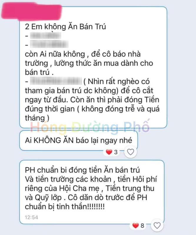 Nội dung tin nhắn của cô giáo đang bị phản ứng dữ dội trên mạng xã hội