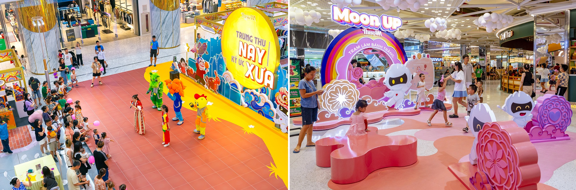 Không khí lễ hội sôi động tại hệ thống TTTM Thiso Mall - Ảnh: Thiso