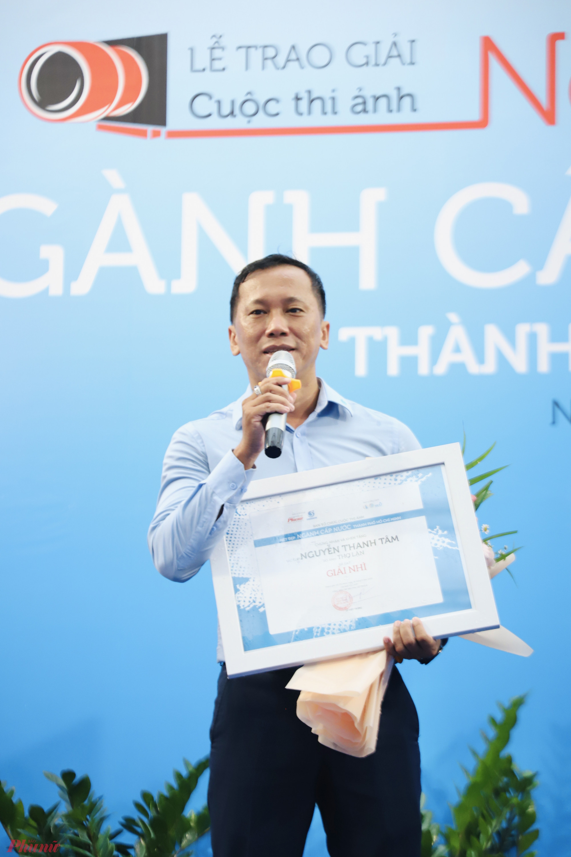 Tác giả Nguyễn Thanh Tâm chia sẻ khi nhận giải