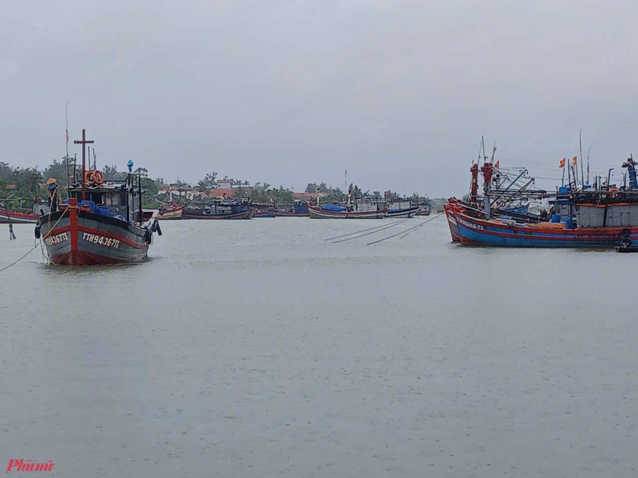 Hàng nghìn tàu thuyền ở các tỉnh Quảng Bình, Quảng Trị, Thừa Thiên Huế đã vào các âu thuyền tránh báo trú bão an toàn