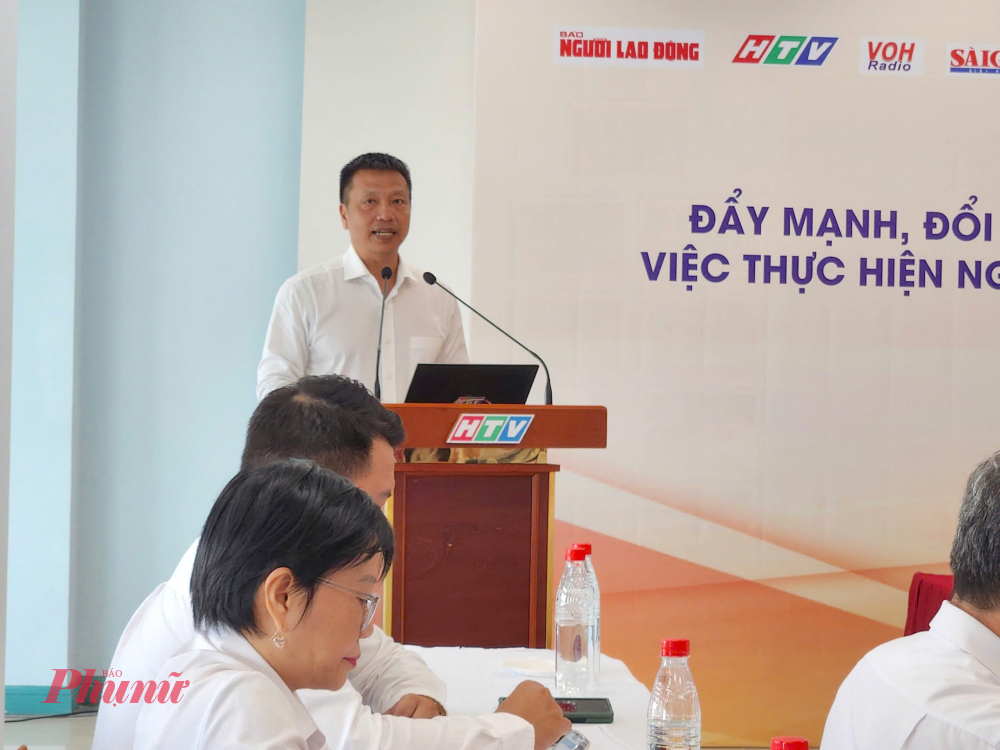 Ông Thái Thành Chung - Phó tổng giám đốc Đài Truyền hình TPHCM - đề xuất nên có giải báo chí về tuyên truyền Nghị quyết 98