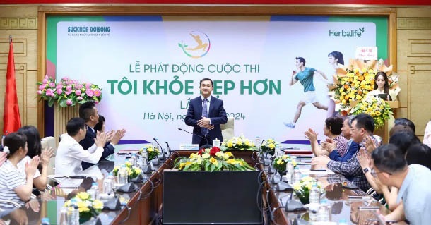 Toàn cảnh buổi họp báo phát động cuộc thi “Tôi Khỏe Đẹp Hơn” lần 3 - Ảnh: Herbalife Việt Nam