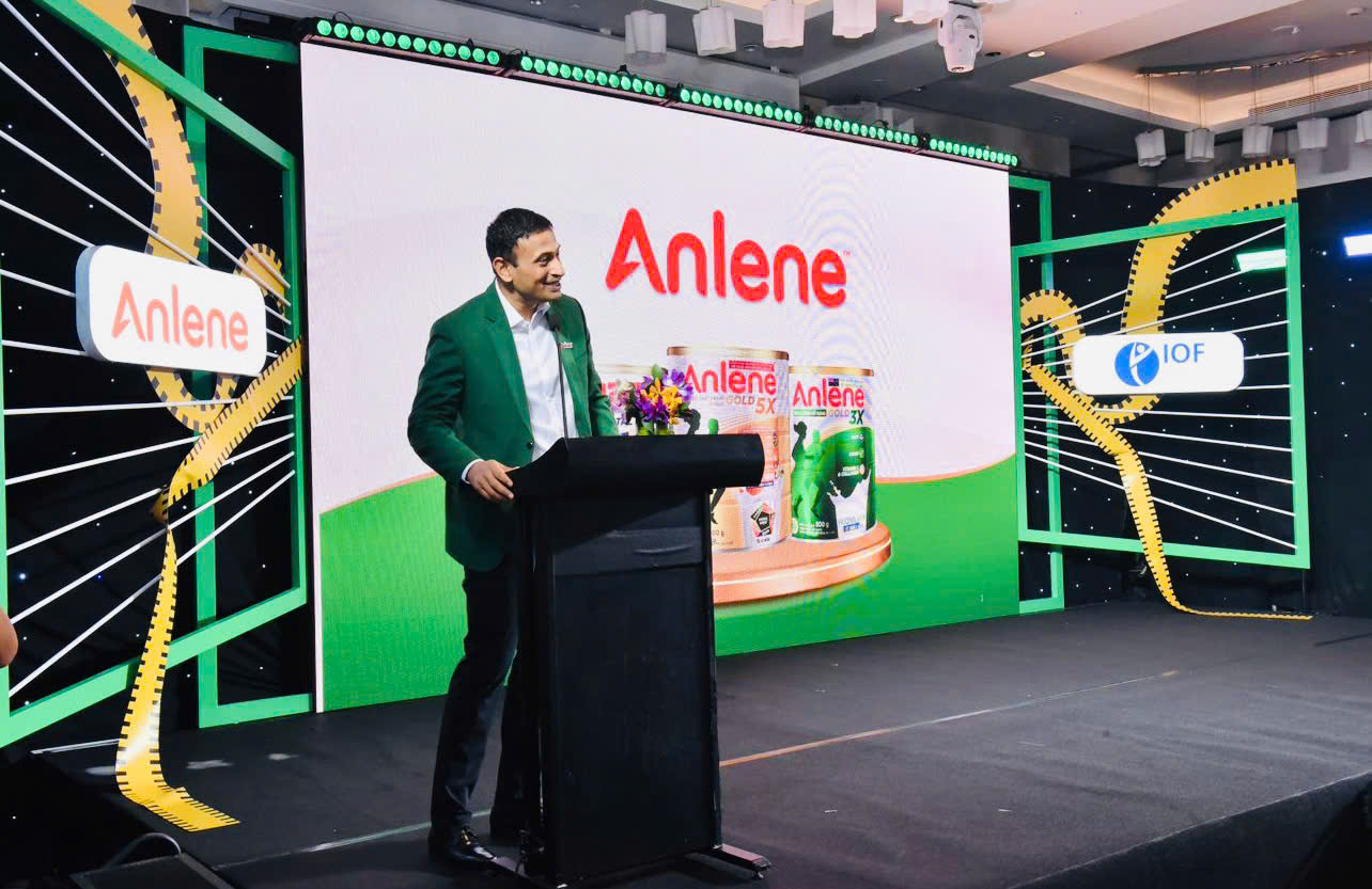 Ông Manoj Namboodiri - Giám đốc Anlene toàn cầu - phát biểu tại Lễ ký kết - Ảnh: Anlene