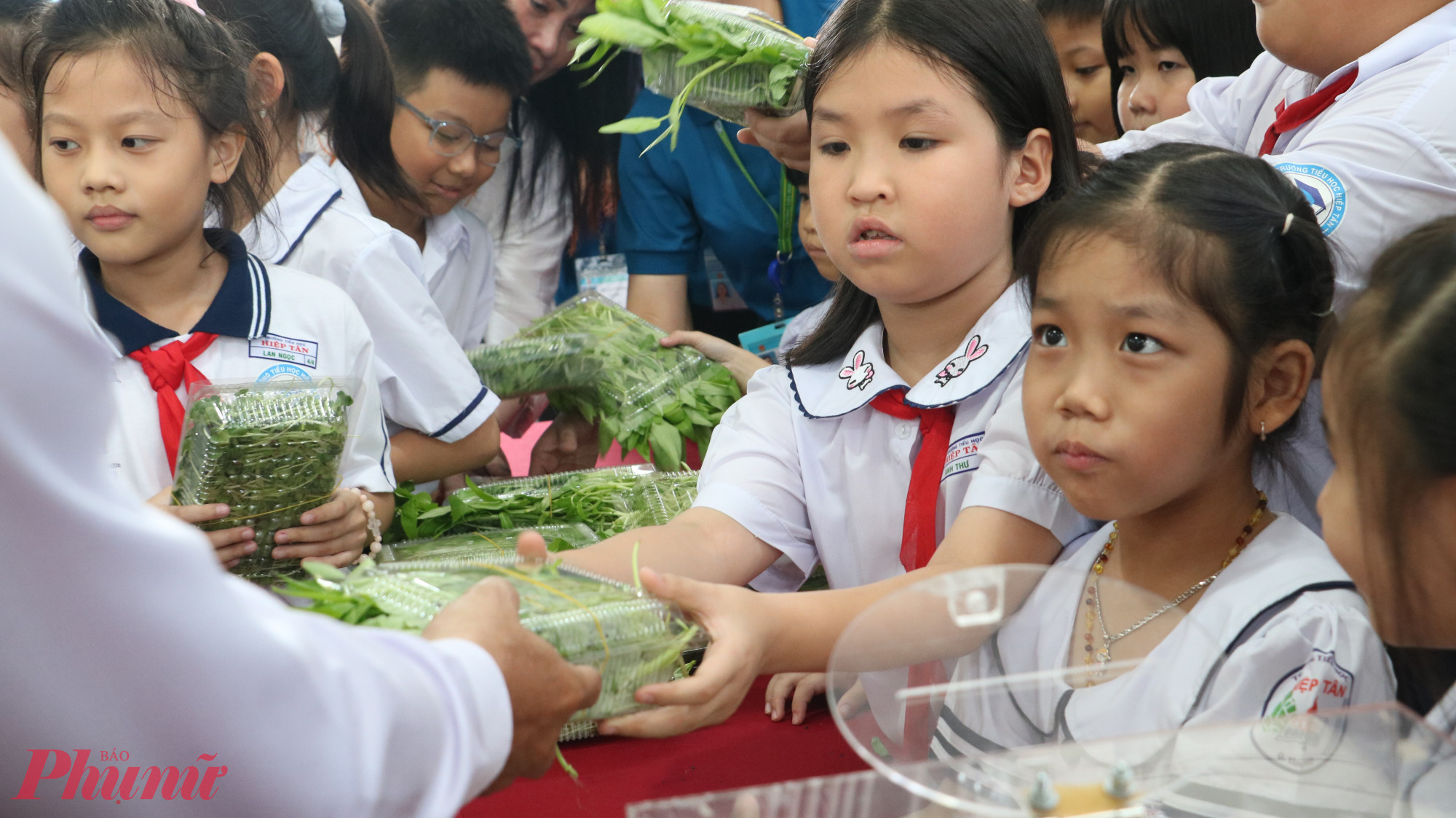 Anh Đặng Hồng Thạch - phụ huynh học sinh lớp Năm - cho biết, anh cảm thấy rất vui khi xen giữa những giờ học kiến thức, con có thể tự mình trải nghiệm việc trồng rau sạch ngay tại trường. Việc này không chỉ giúp con biết thêm về đời sống mà còn học được cách san sẻ yêu thương với những hoàn cảnh khó khăn.