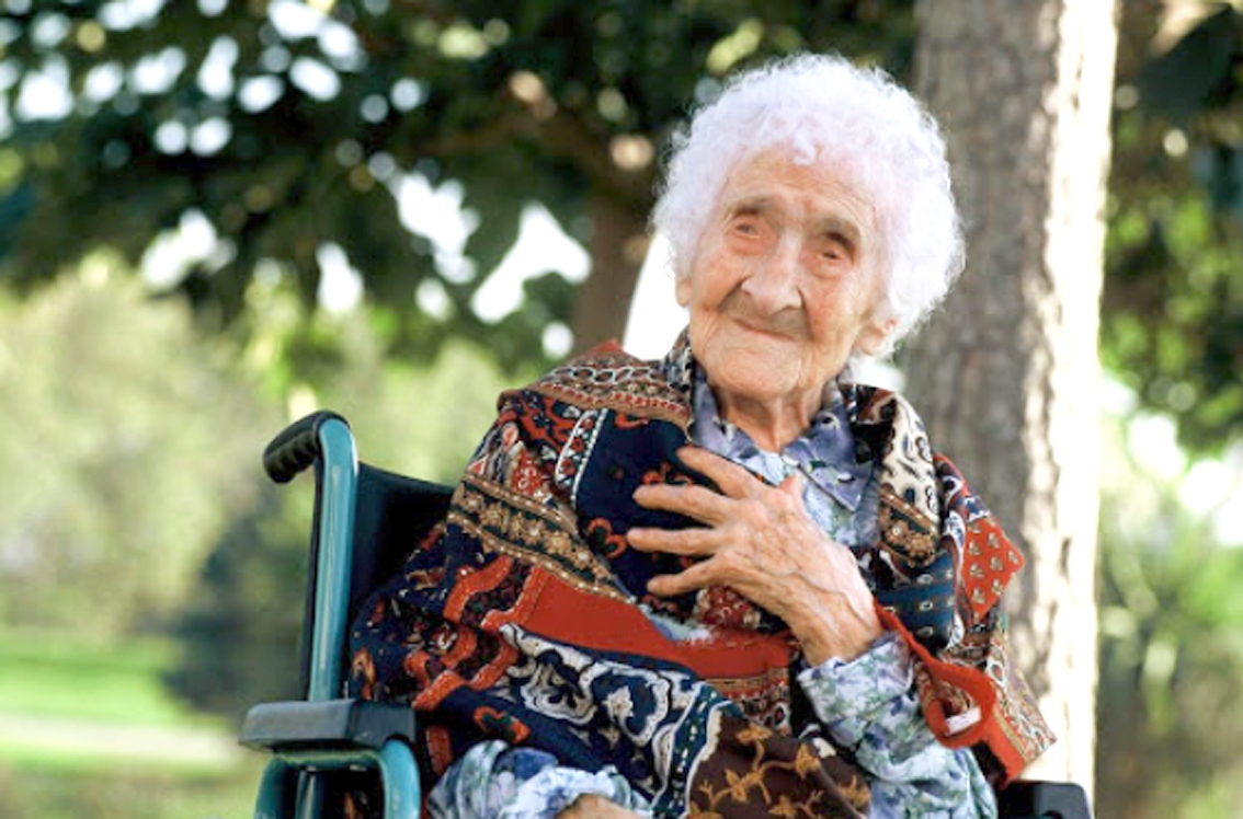 Bà Jeanne Calment người Pháp từng sống đến 122 tuổi - Nguồn ảnh: AFP