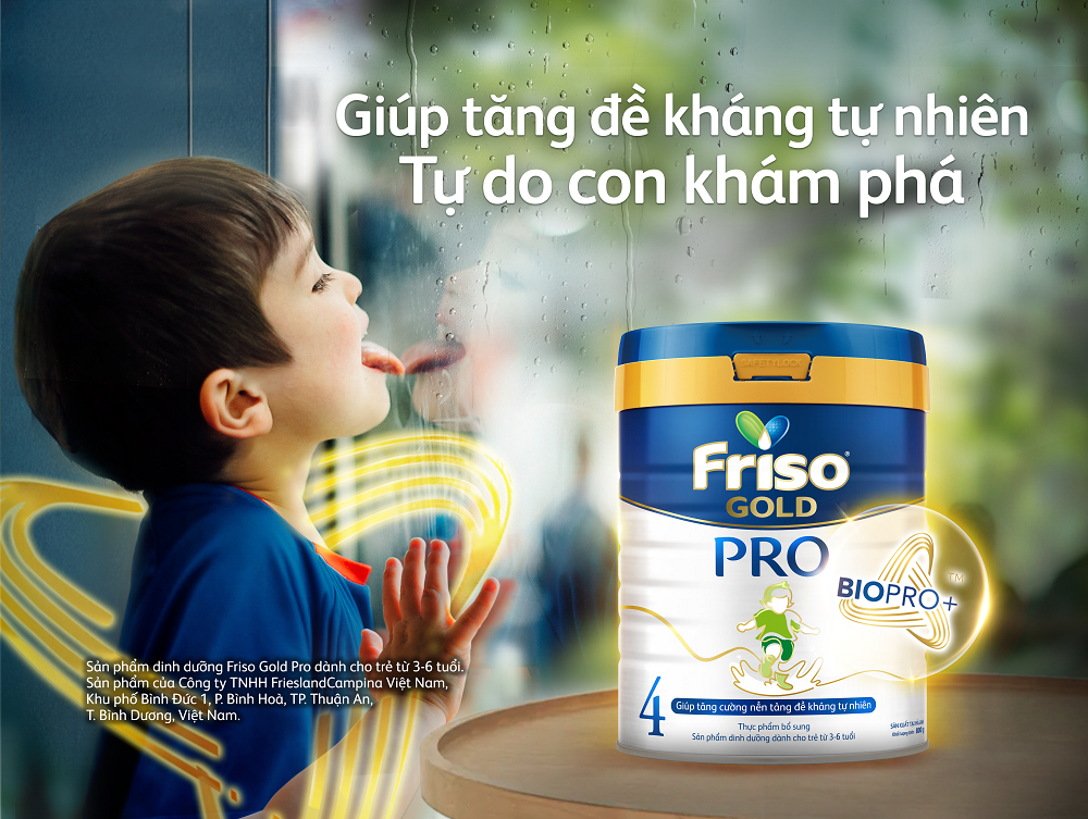 FRISO GOLD PRO giúp xây dựng và phát triển nền tảng đề kháng tự nhiên