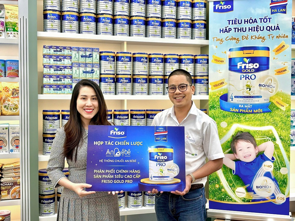 Chính thức ra mắt dòng sản phẩm FRISO GOLD PRO tại cửa hàng An Bébé - Ảnh: FCV