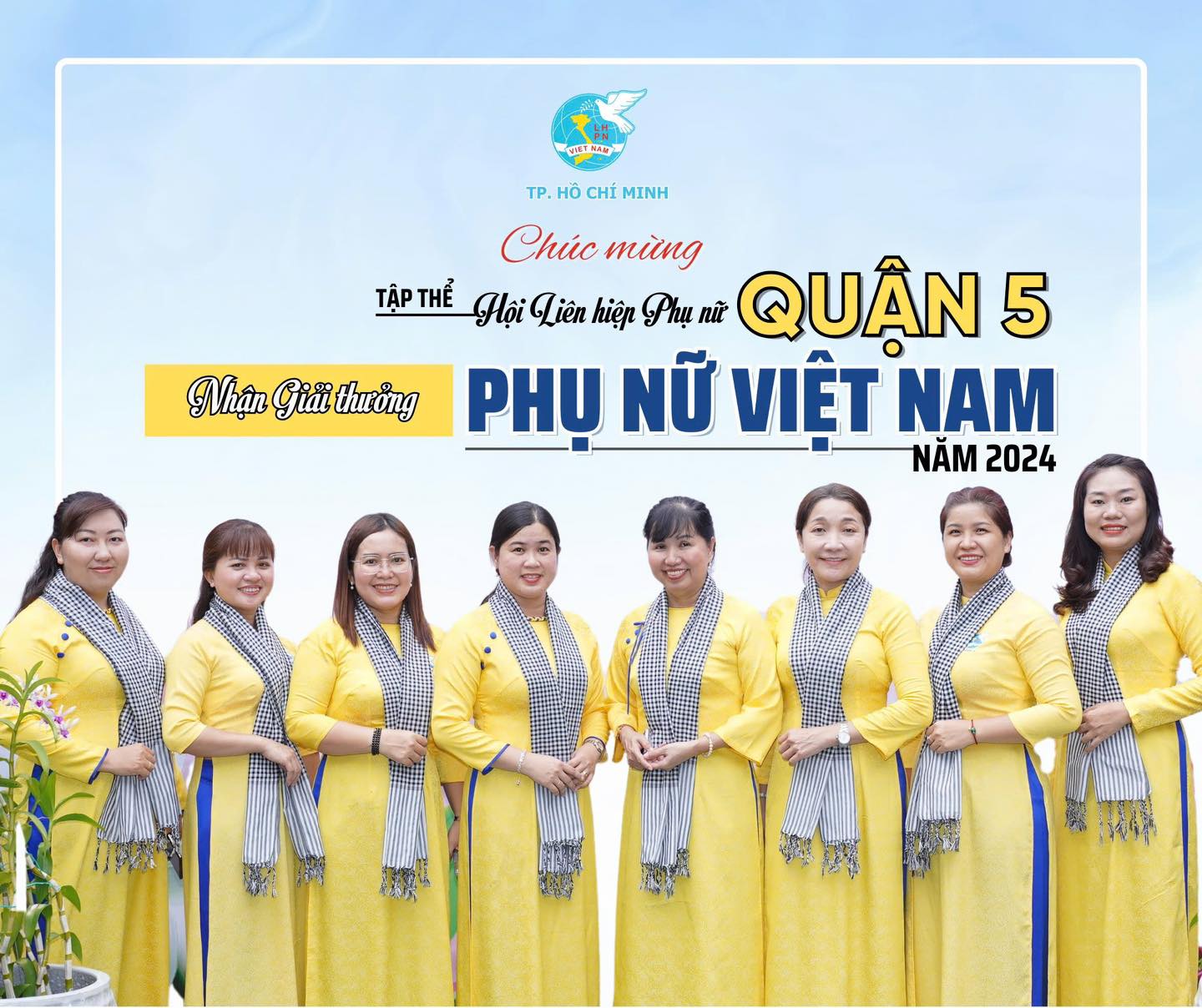 Hội LHPN TPHCM chúc mừng tập thể Hội LHPN quận 5 