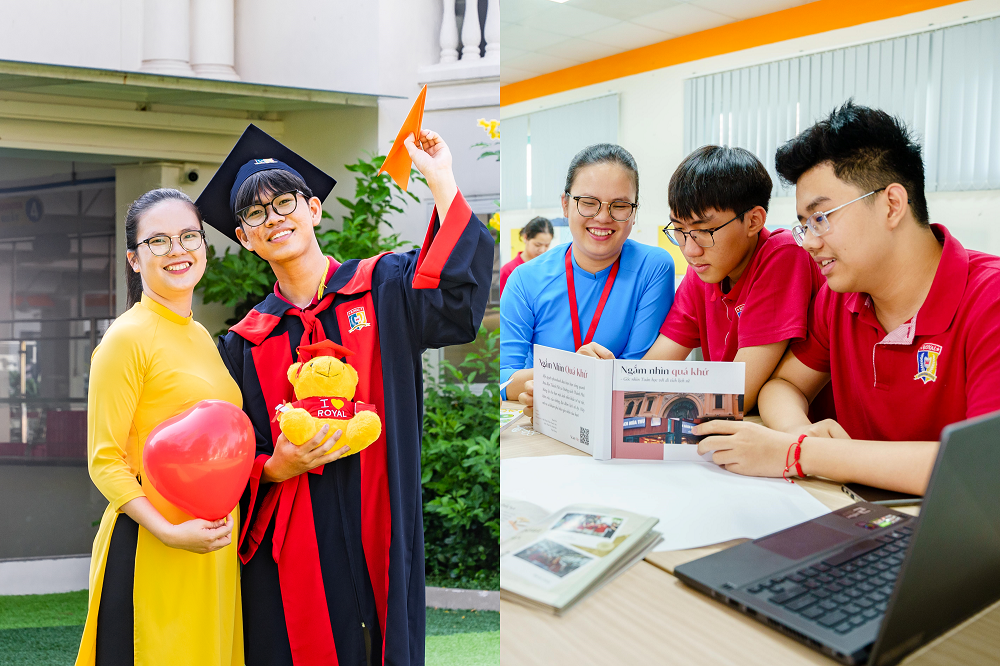 Cô Quỳnh Dư tin rằng sự gần gũi, gắn bó chính là chìa khóa để học sinh Royal School học tập hiệu quả hơn cùng nhau - Ảnh: Royal School