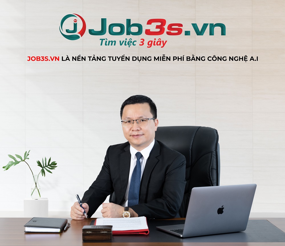 CEO Tony Vũ - Nhà sáng lập nền tảng tuyển dụng và tìm việc làm miễn phí job3s.vn - Ảnh: job3s.vn