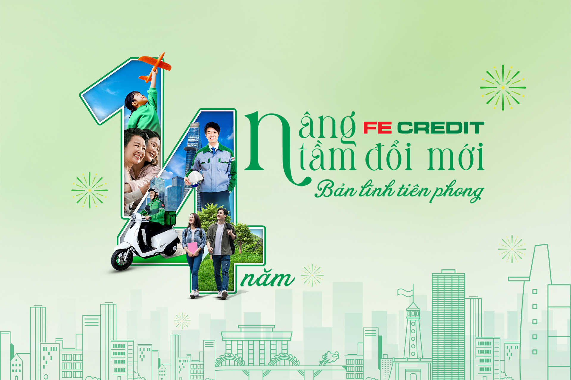 Xuyên suốt 14 năm tiên phong, FE CREDIT mở ra triệu cơ hội hiện thực hóa ước mơ cho những người dân lao động Việt Nam - Ảnh FE CREDIT