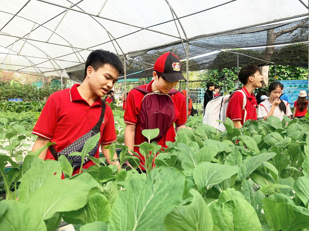 Khu Nông nghiệp Công nghệ cao TPHCM là địa điểm tham quan của học sinh các trường  phổ thông ở TPHCM - Nguồn ảnh: Fanpage Khu Nông nghiệp Công nghệ cao TPHCM