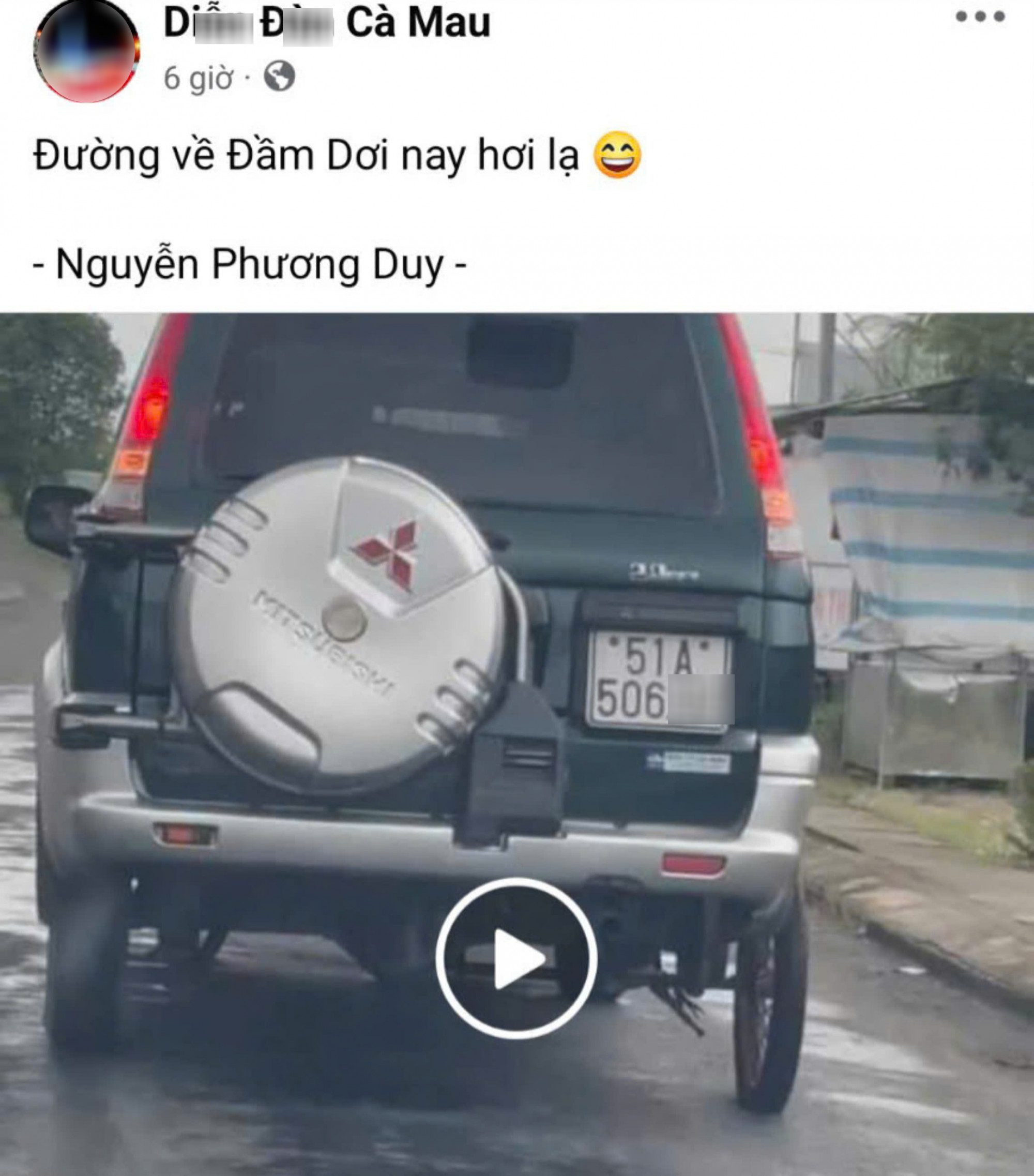 Ô tô gắn bánh xe máy lưu thông trên đường được đăng tải trên mạng xã hội trước đó.