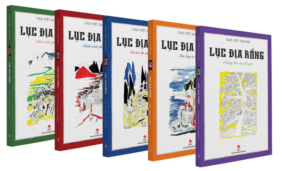 Bộ truyện Lục địa Rồng vừa ra mắt của Cao Việt Quỳnh - Nguồn ảnh: Nhà xuất bản Kim Đồng
