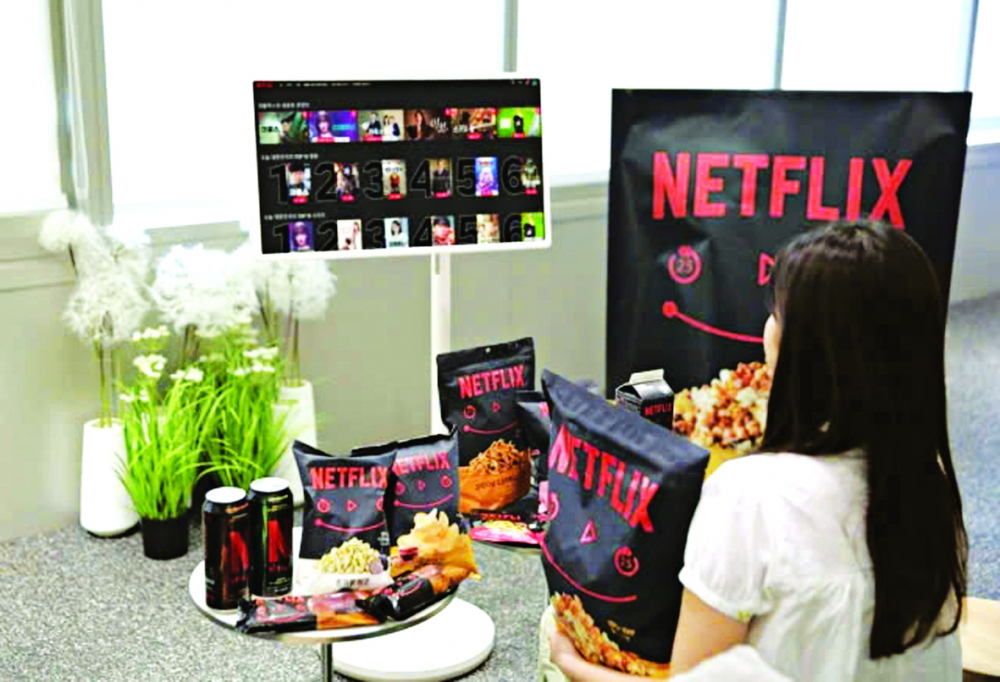 Sản phẩm bắp rang Netflix được đóng gói trong túi lớn 400g lấy cảm hứng từ sở thích xem phim của người dùng Netflix - Nguồn ảnh: GS Retail