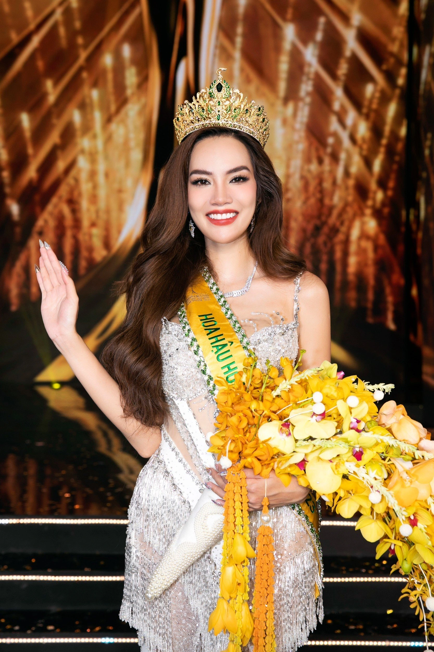 Hoa hậu Lê Hoàng Phương khi đăng quang Miss Grand VietNam 2023