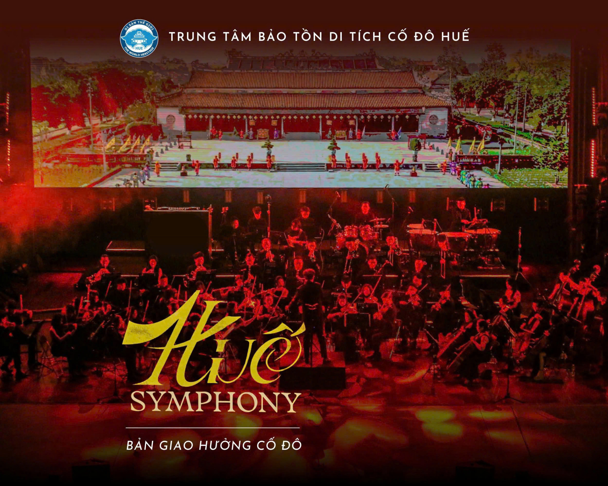 Huế Symphony hứa hẹn trở thành một sản phẩm du lịch mới về đêm của Huế Huế Symphony - Bản giao hưởng Cố Đô do Trung tâm Bảo tồn Di tích cố đô Huế phối hợp tổ chức hứa hẹn sẽ đem đến cho du khách những trải nghiệm thú vị khi đến tham quan Huế