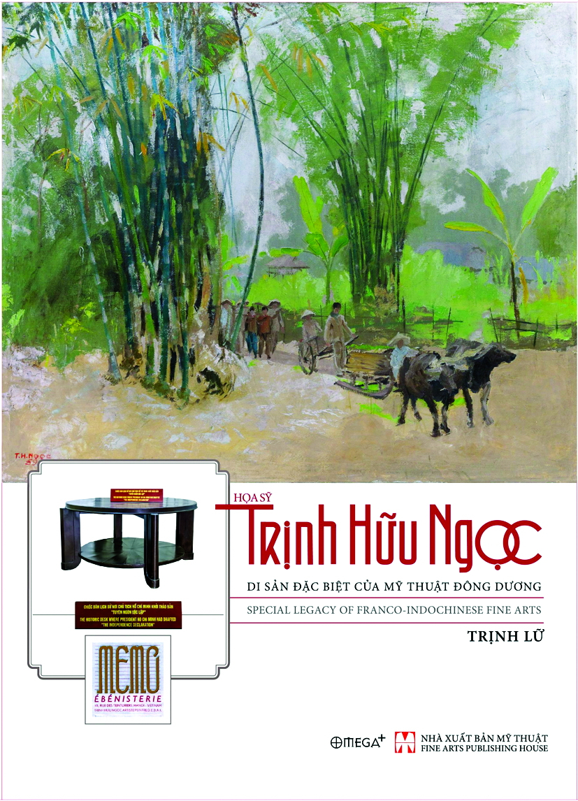 Không chỉ là nghệ thuật hội họa,  họa sĩ Trịnh Thị An còn học được từ cha  nhiều bài học tinh thần vô giá. Trong ảnh:  Cuốn sách đặc biệt về họa sĩ Trịnh Hữu Ngọc  do chính con trai ông - họa sĩ Trịnh Lữ - thực hiện