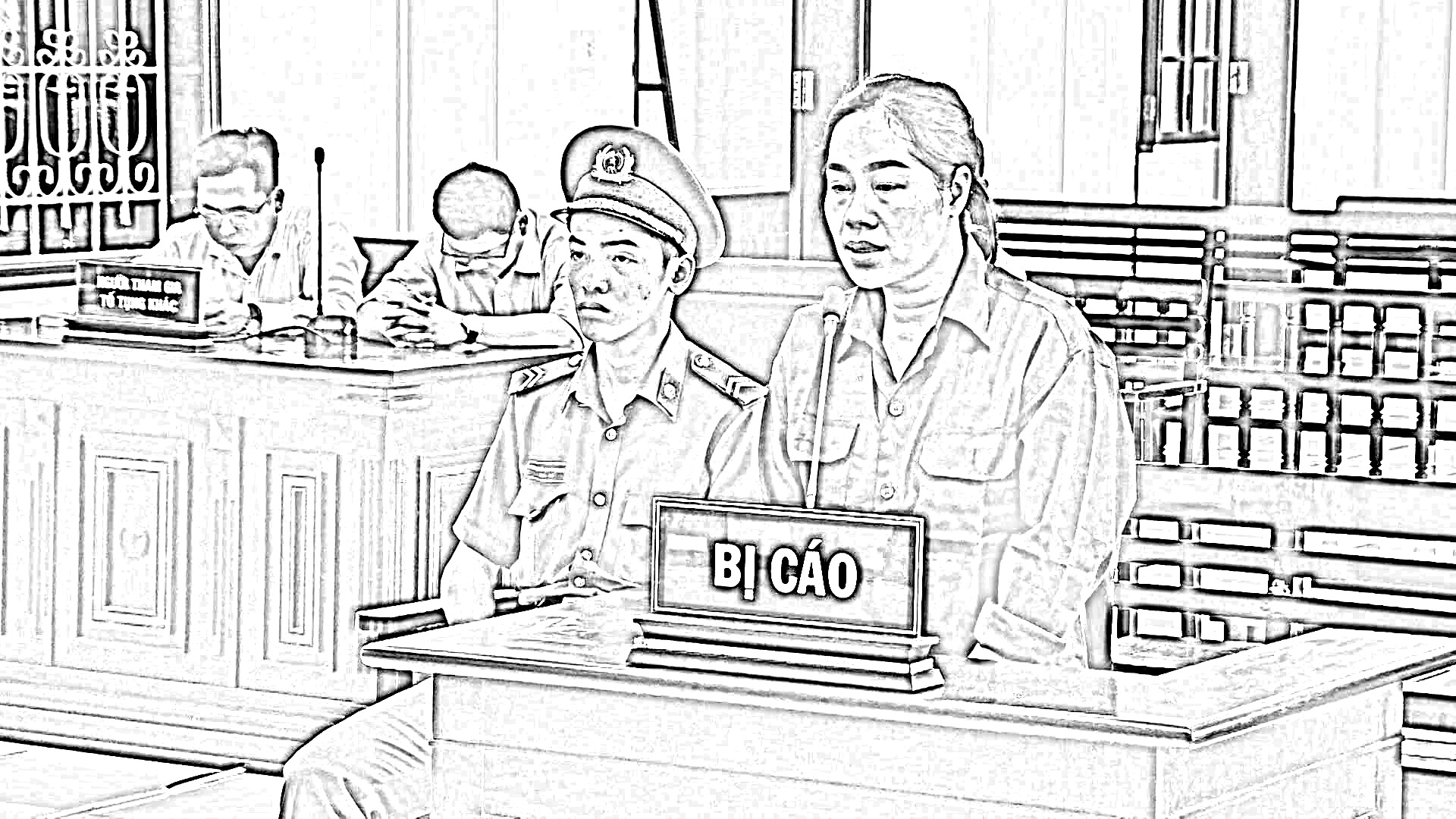 Bị cáo Sâm tại tòa - Ảnh: N.H.