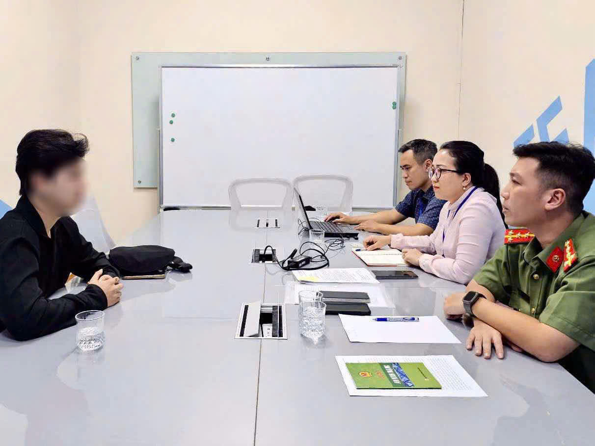 Phạm Đức Tuấn làm việc với cơ quan chức năng vào ngày 5/12
