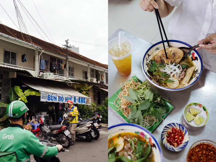 Bún bò Huế 14B. Quán chủ yếu bán mang đi nên chỗ cho khách ngồi ăn khá nhỏ. Nước dùng đậm đà thơm ngon được ninh từ xương bò và xương heo với hành tây. Thịt bò, gân bò đều tươi, mềm và ngon. Để thêm giá, chanh, ớt cùng một chút nước mắm, sa tế sẽ làm bún bò ngon hơn, hấp dẫn hơn.  Địa chỉ: 14B đường 46, phường 2, quận 4. Mở cửa hằng ngày từ 6g - 19g.- Ảnh:Mervin Lee/ MICHELIN Guide Vietnam